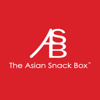 A red square with text in white "ASB - The Asian Snack Box"