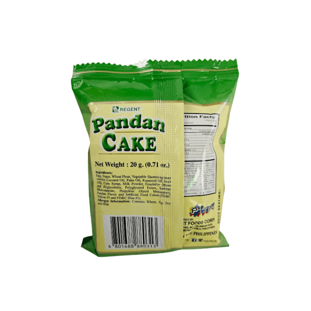 Pandan Text Box Pandan Cake (The Philippines) β The Asian Snack Box